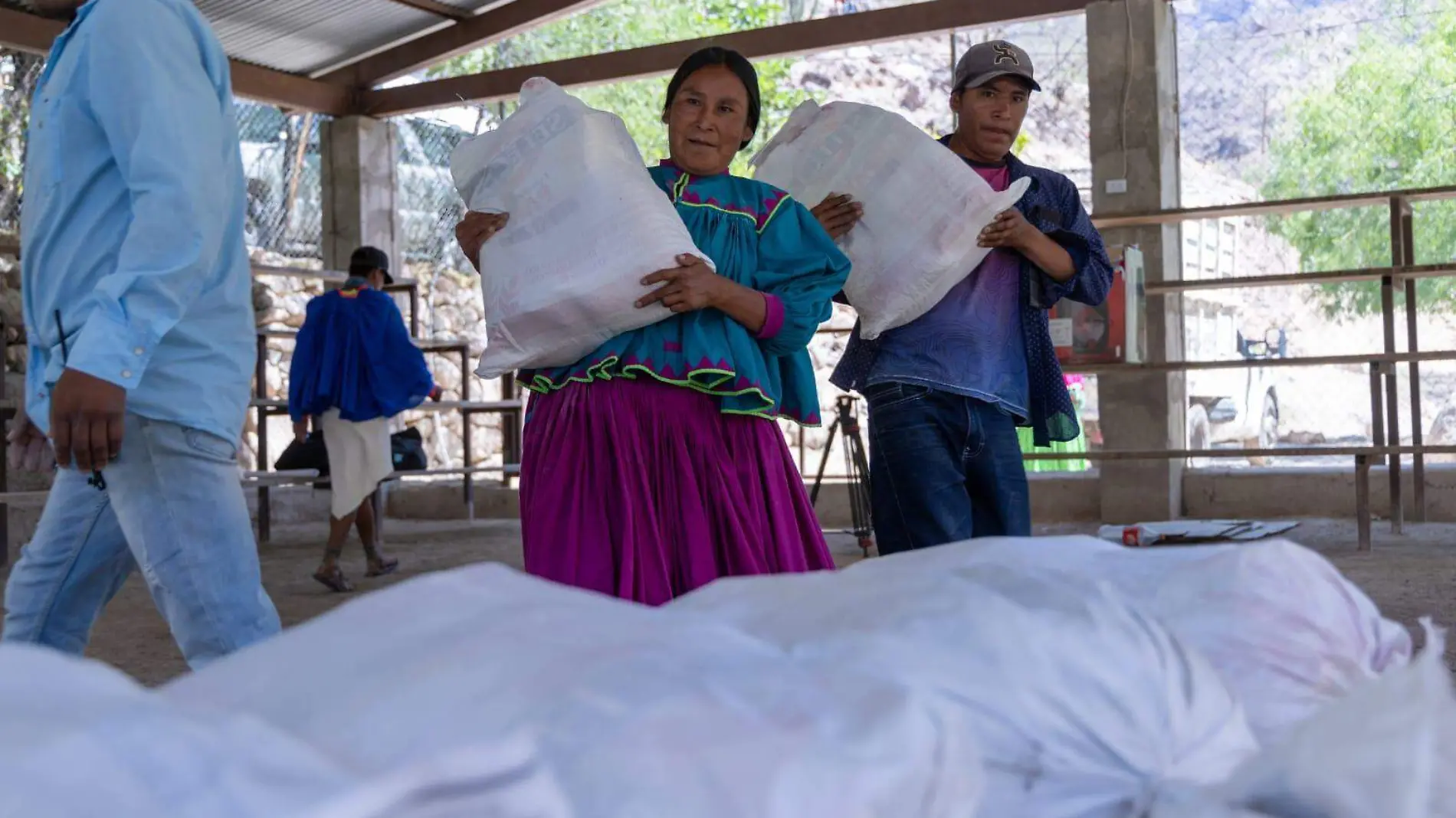 apoyos alimentarios en la Sierra 